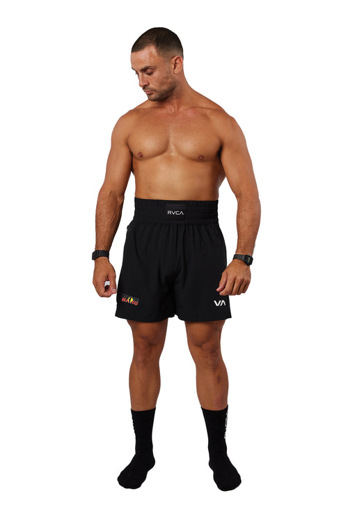 RVCA X BXNG Yogger Boxing Shorts 17' - Aboriginal Flag