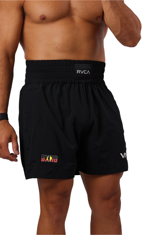 RVCA X BXNG Yogger Boxing Shorts 17' - Aboriginal Flag