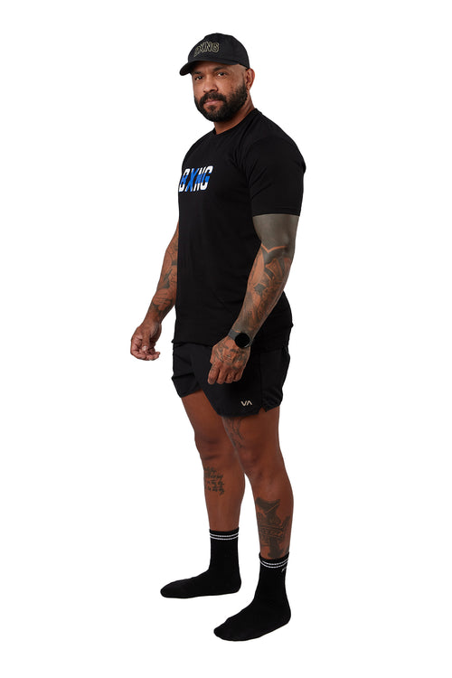 Finland Tee - Black with Flag