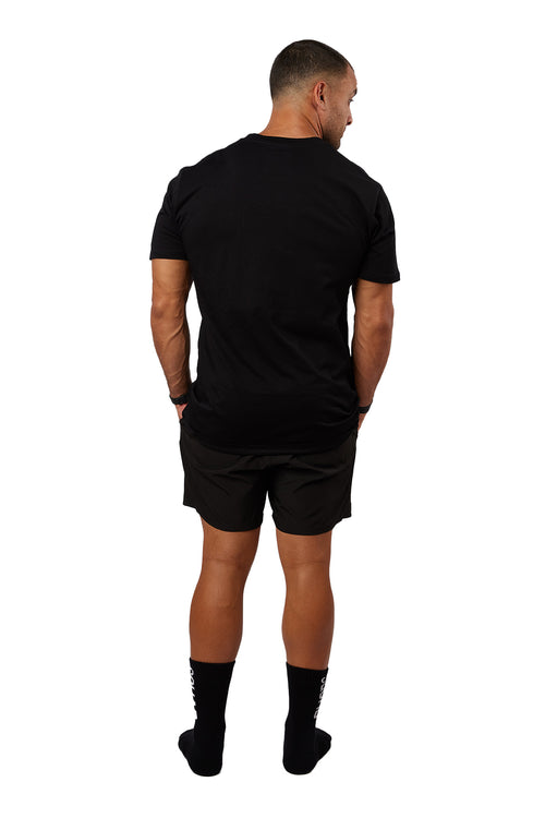Ghana Tee - Black with Flag