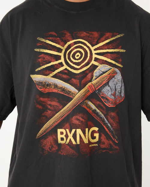 UNITE Tee - ABORIGINAL - Faded Black